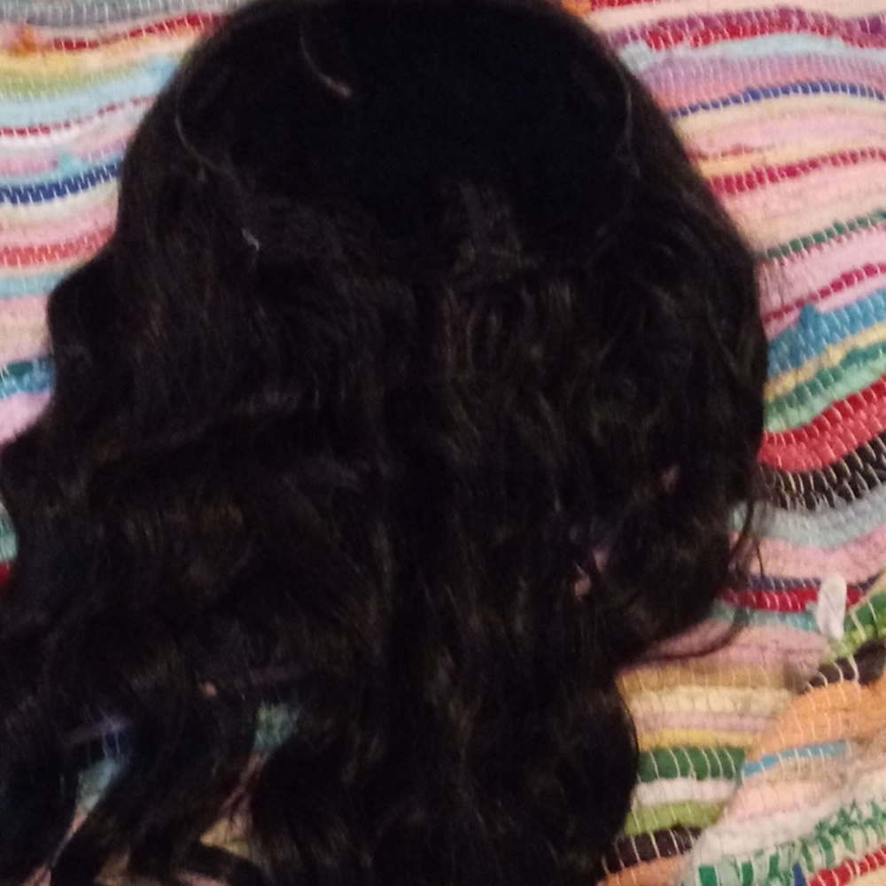 Wavy lace front wig
